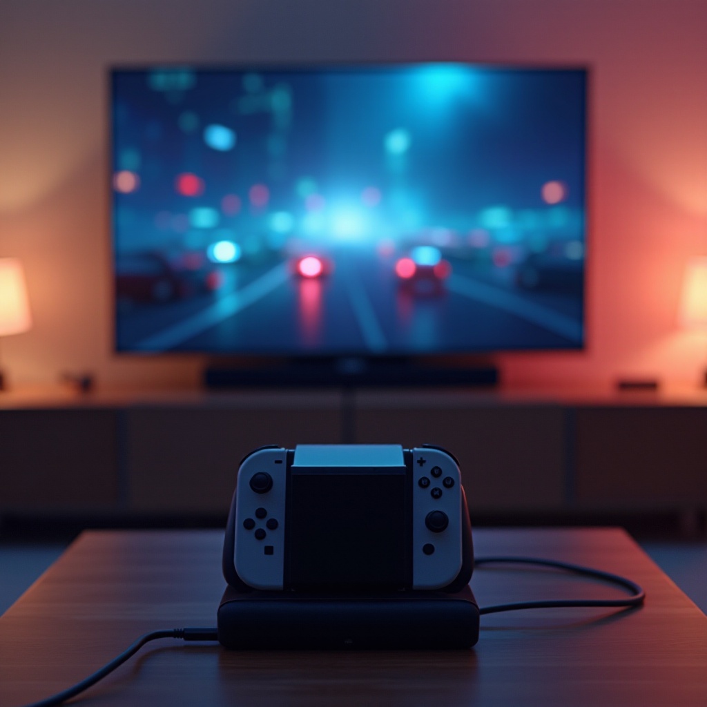 nintendo switch подключенный к телевизору