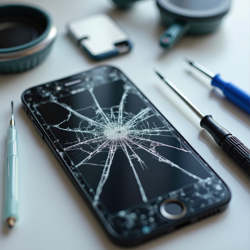 iphone screen lcd broken