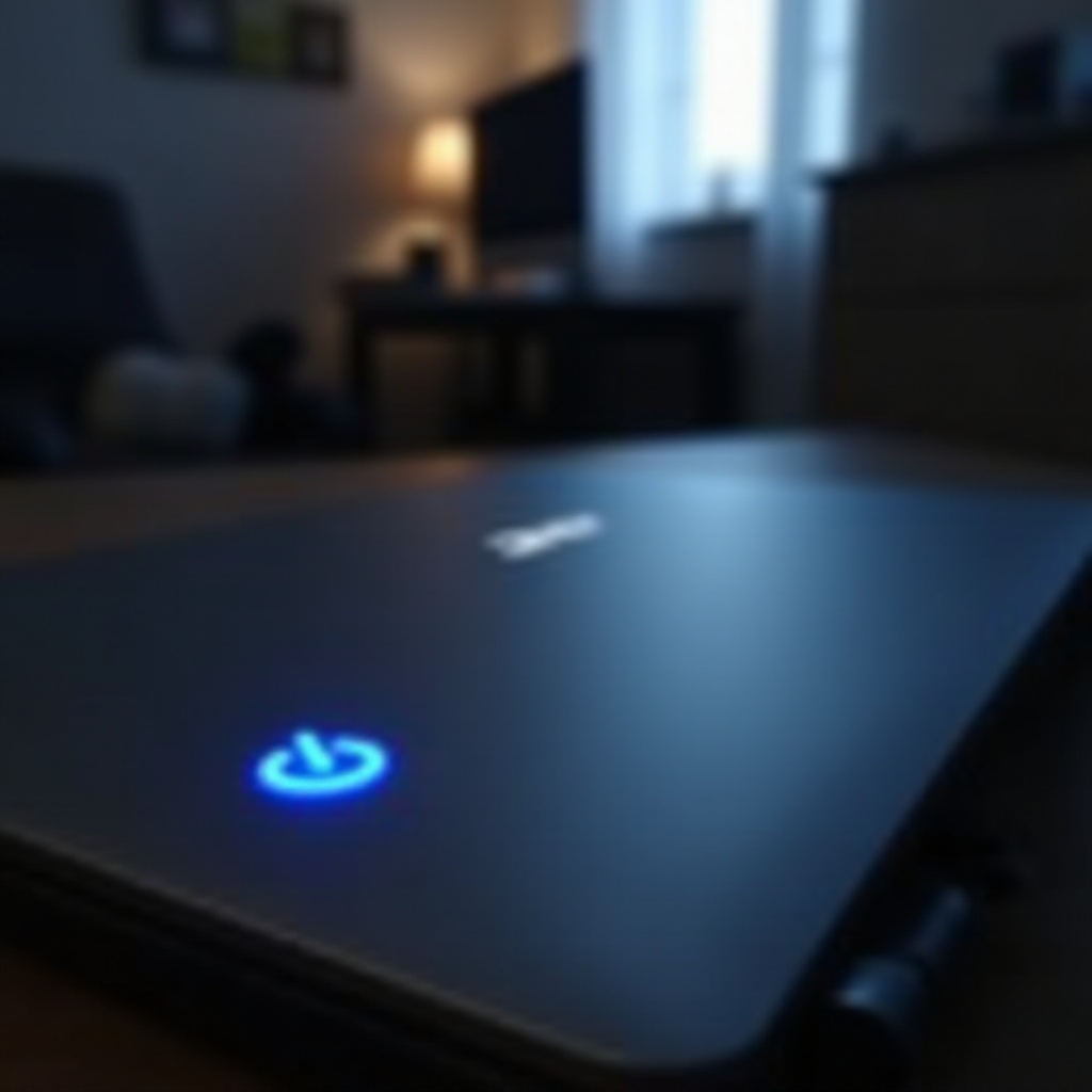ноутбук Acer не включается, горит синий индикатор