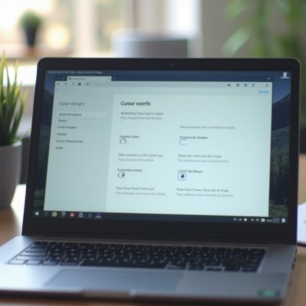 jak używać ustawień kursora na Chromebooku