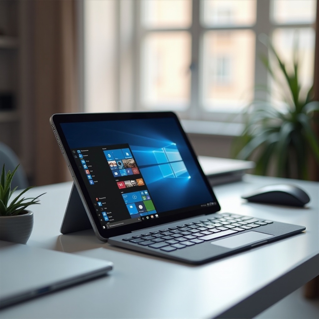планшет с Windows и клавиатурой