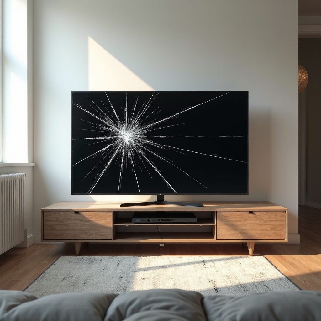 opravit rozbitou televizi