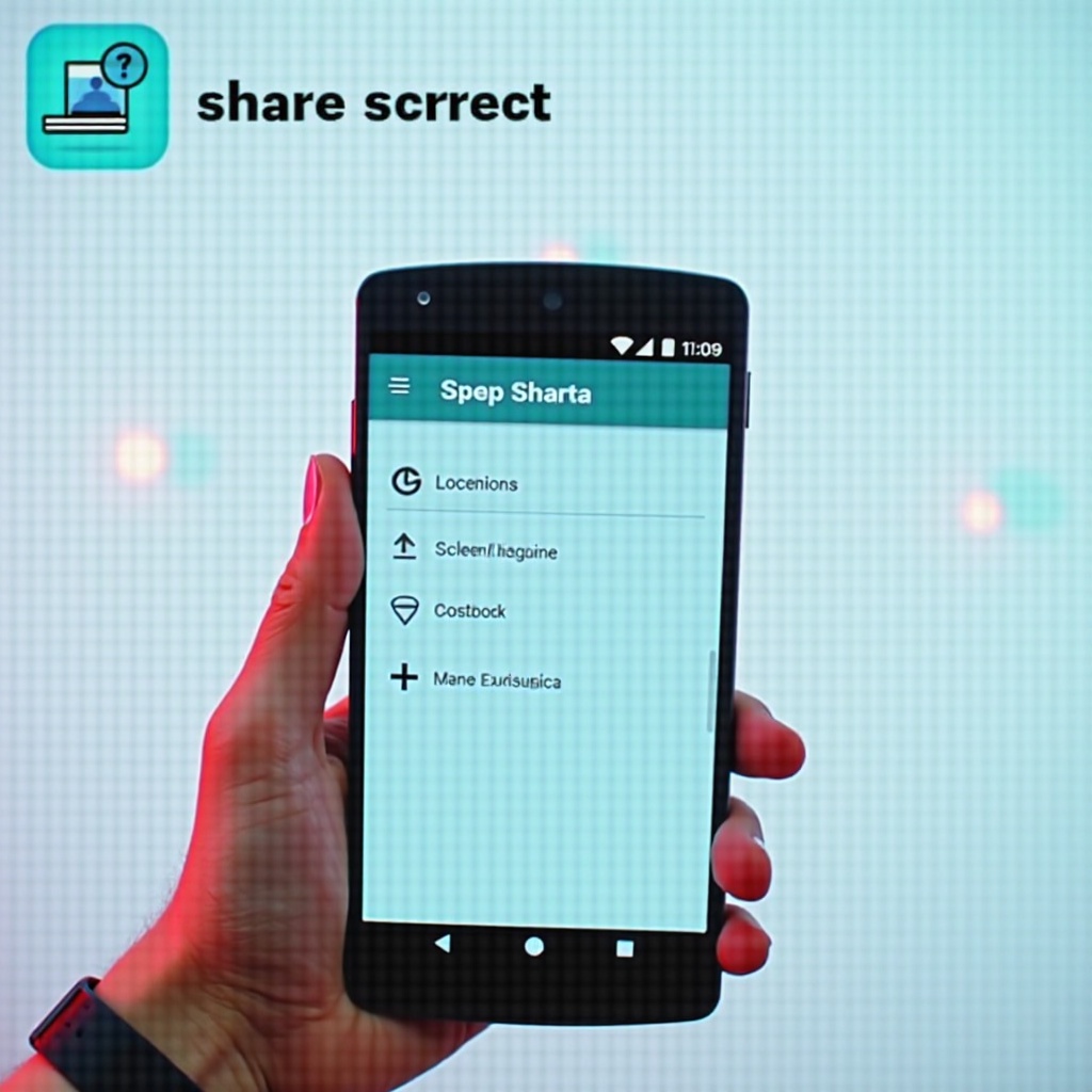 how to share screen in android