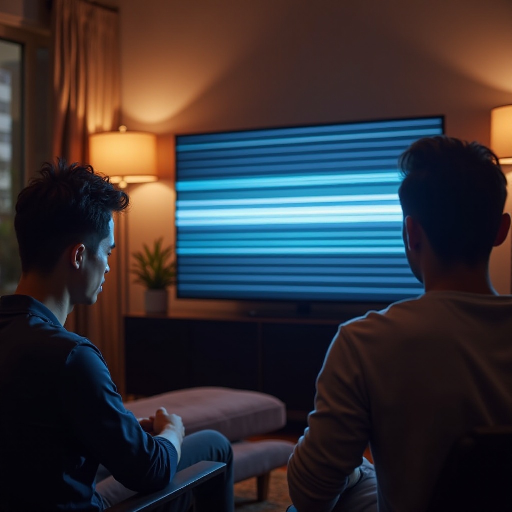 телевизор Vizio мерцает горизонтальными линиями