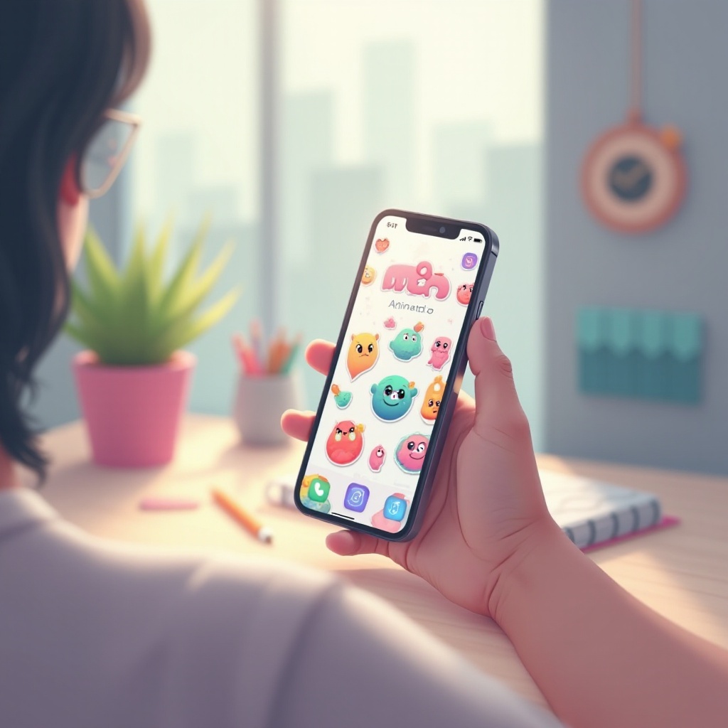 как сделать движущиеся стикеры на iPhone