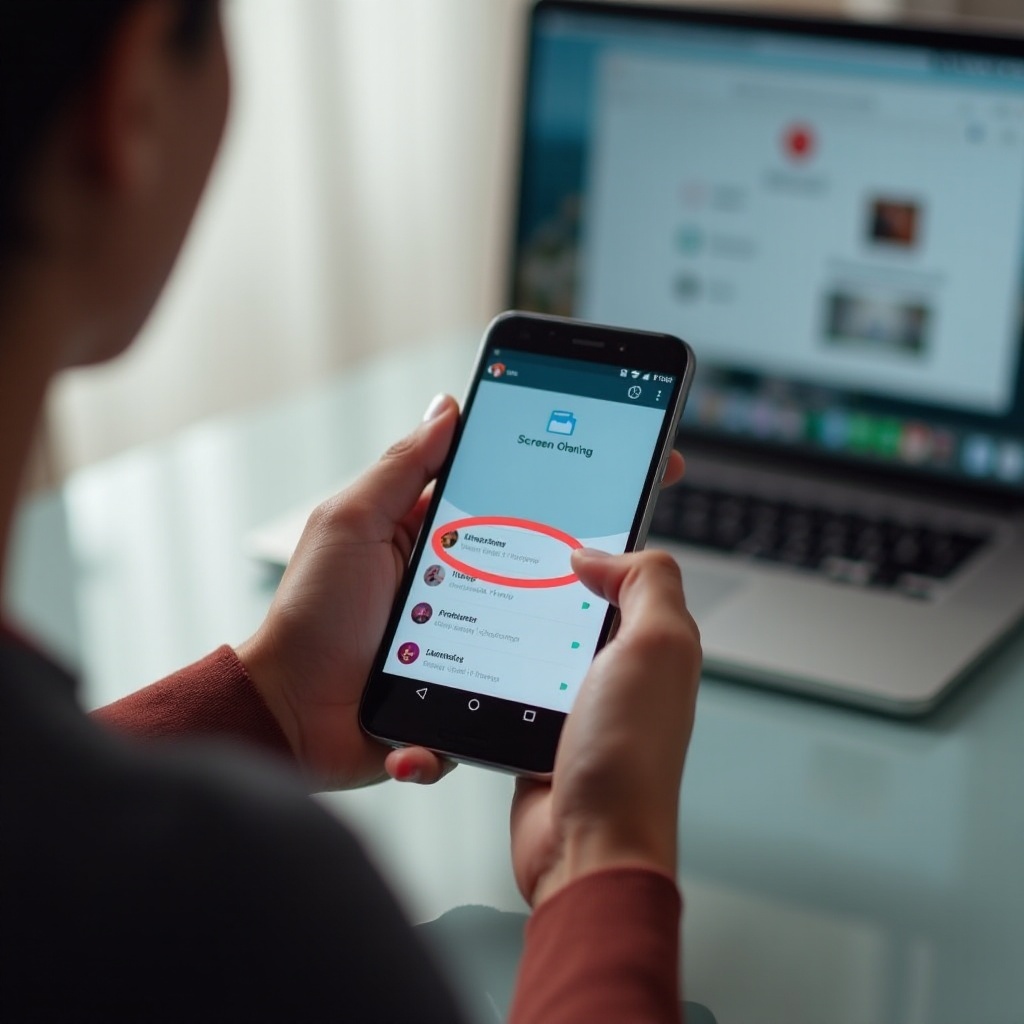 jak udostępnić ekran na Androidzie