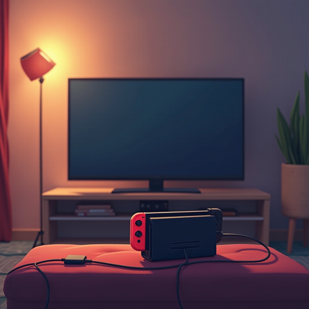 nintendo switch conectat la televizor