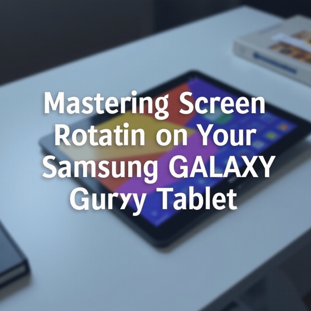завъртане на екрана на таблет Samsung Galaxy