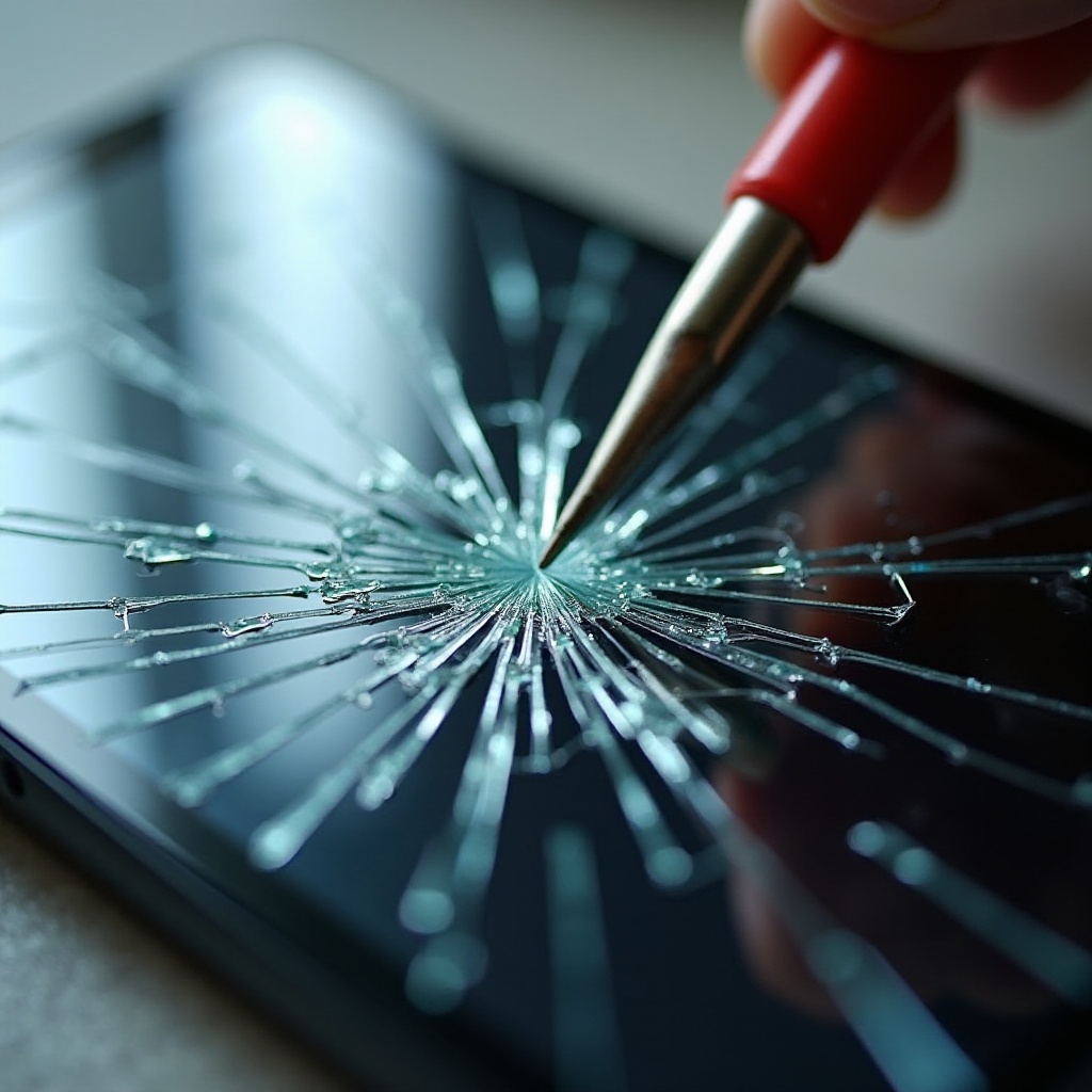 ecranul iPhone LCD spart