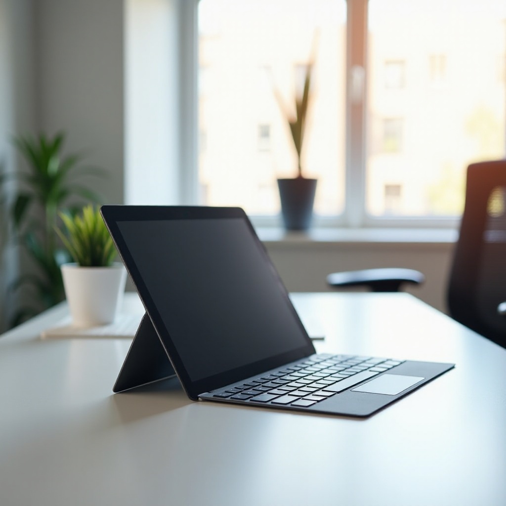 tabletă cu Windows și tastatură