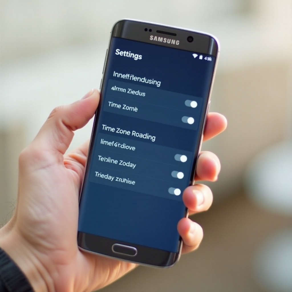 how to change time zone on samsung phone