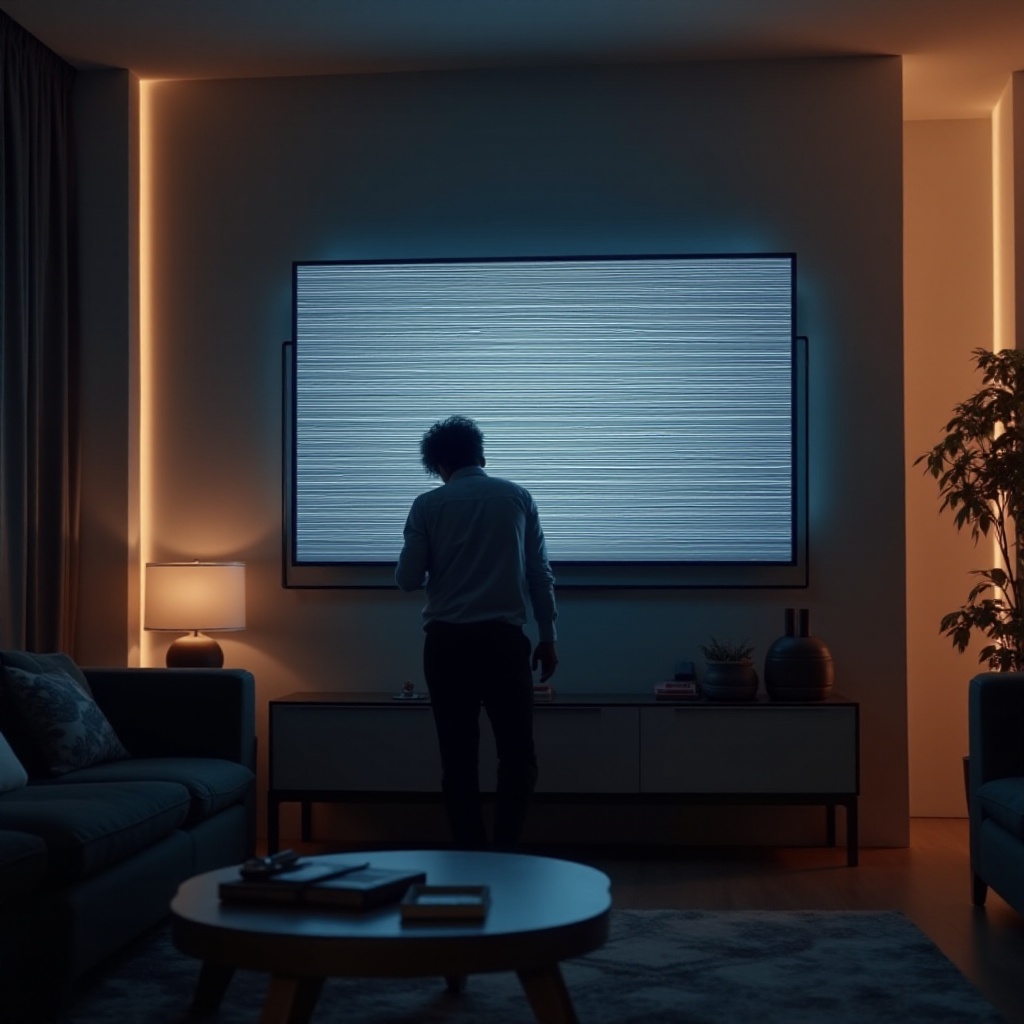 линии на телевизора