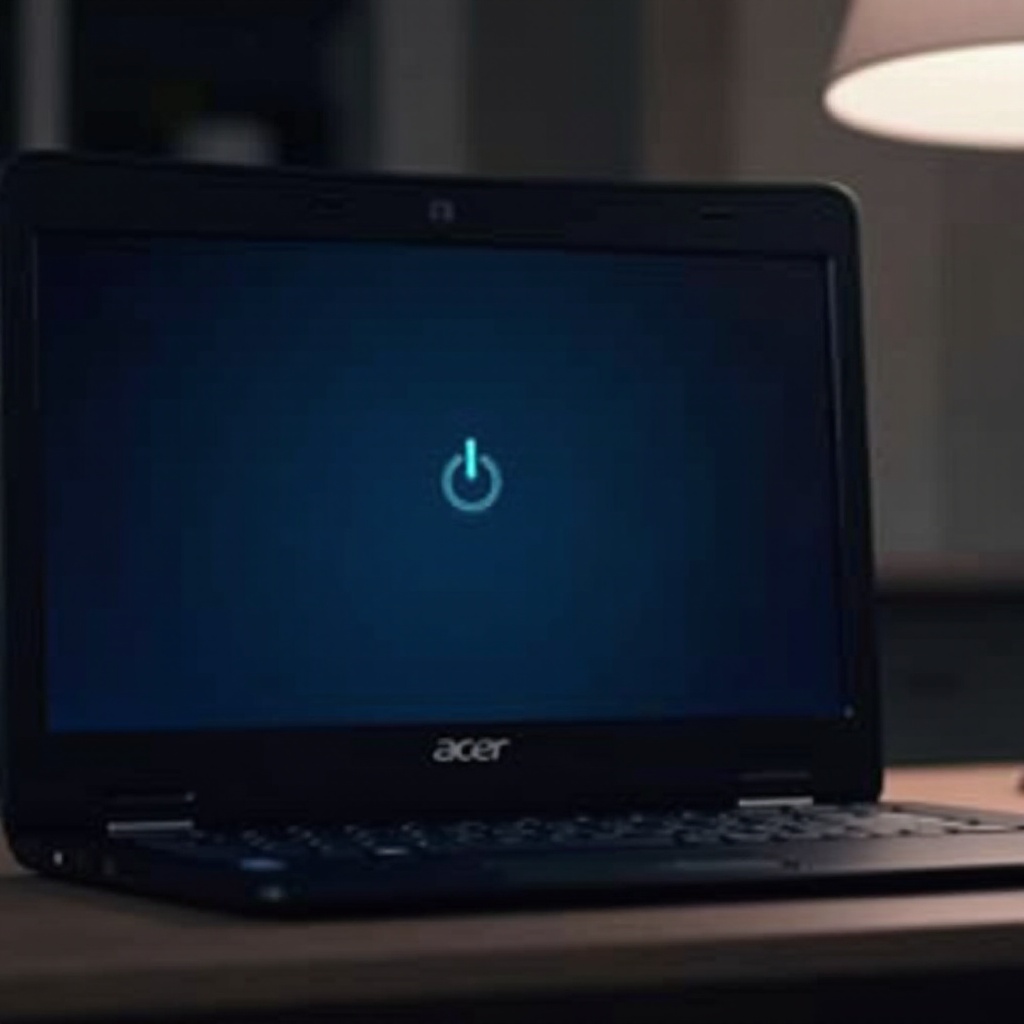 laptop Acer se ne uključuje, ali plava lampica je upaljena